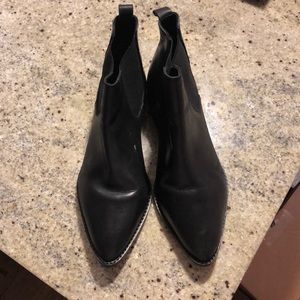 ASOS black leather Chelsea boots